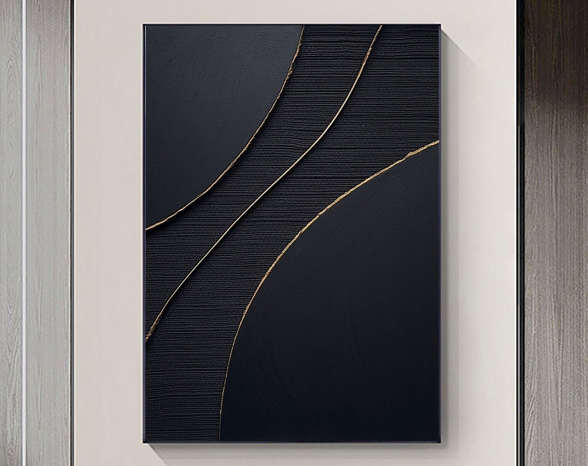 Black Minimalist Painting #BM 021