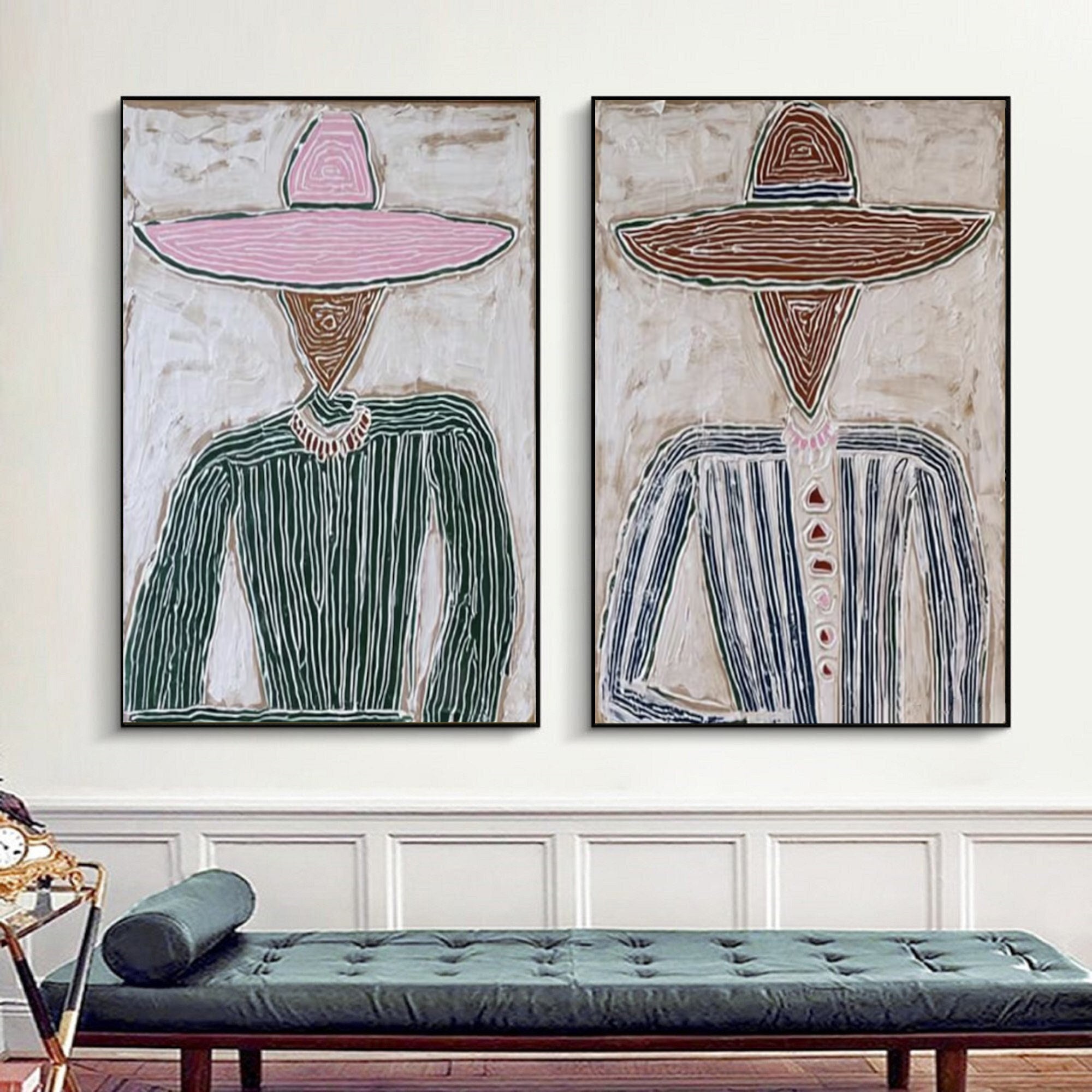 Large Abstract Couple Portrait #MRA 035
