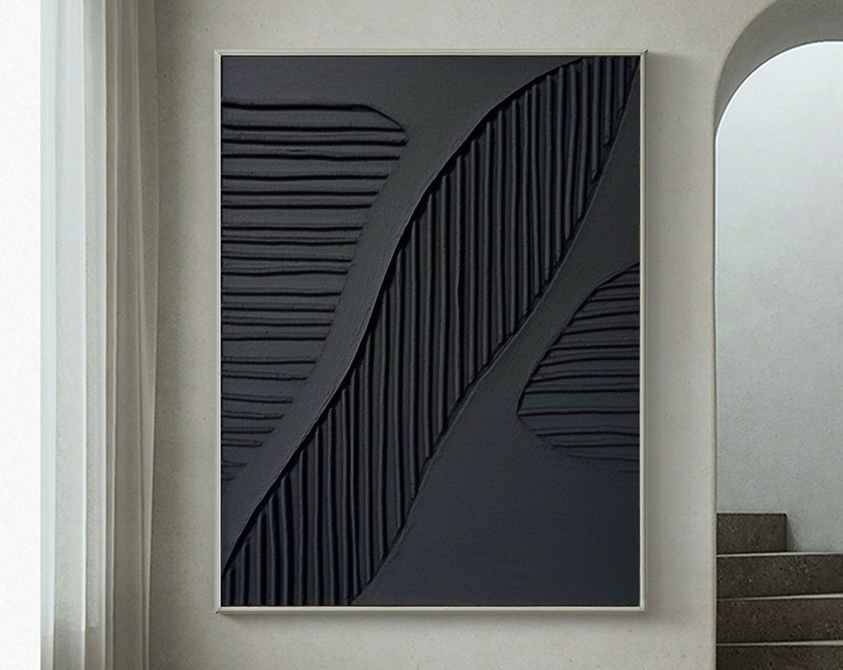 Black Minimalist Painting #BM 022