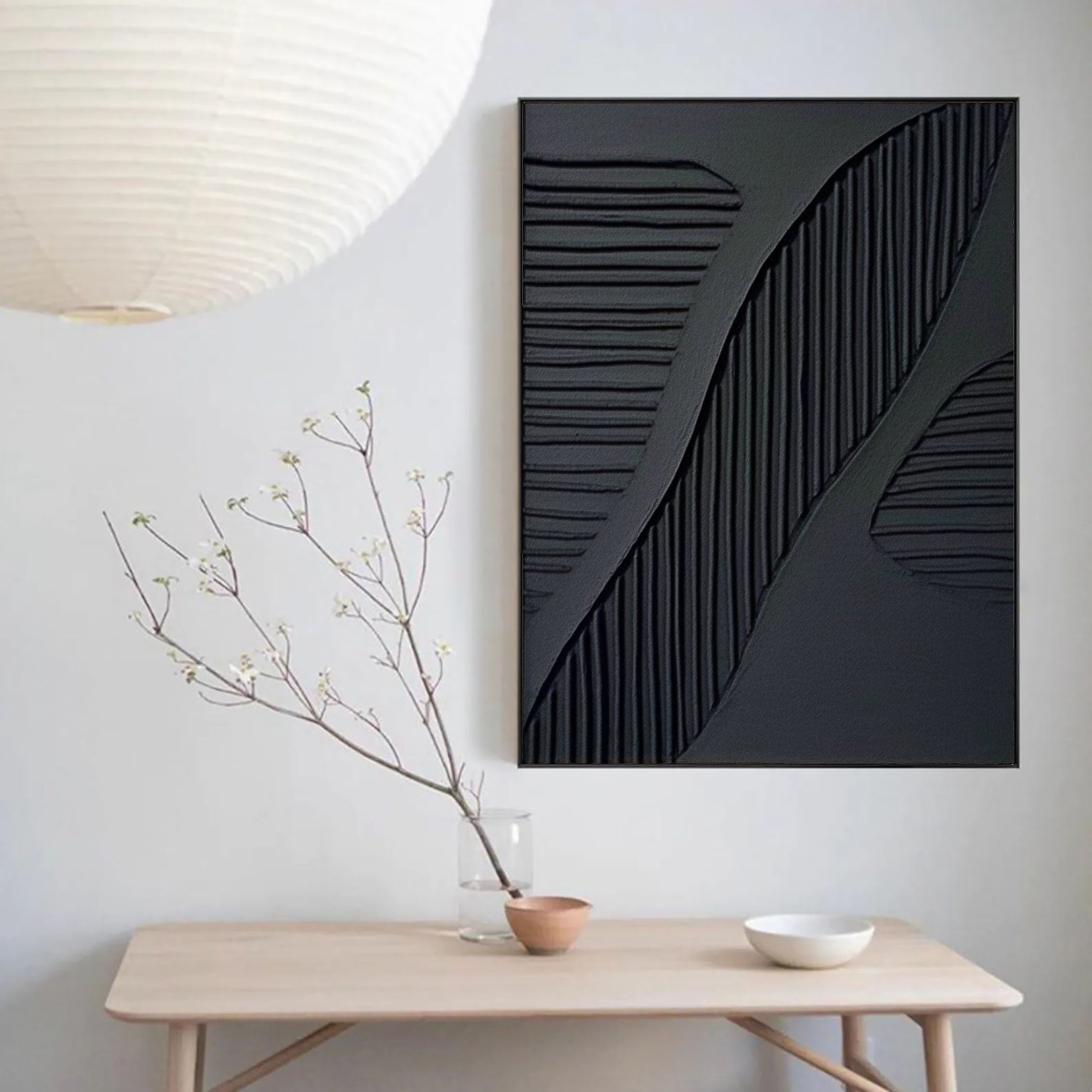 Black Minimalist Painting #BM 022