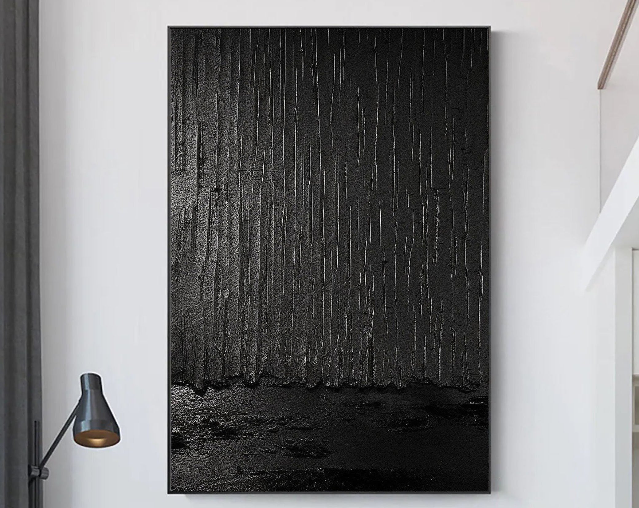 Black Minimalist Painting #BM 016