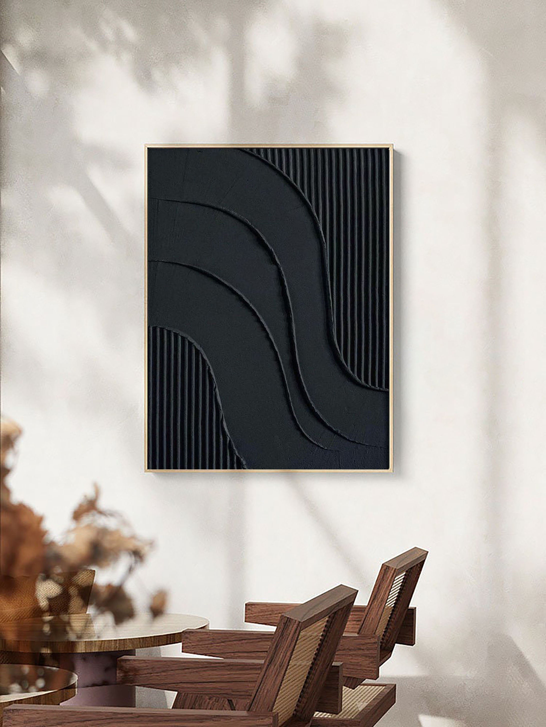 Black Minimalist Painting #BM 027