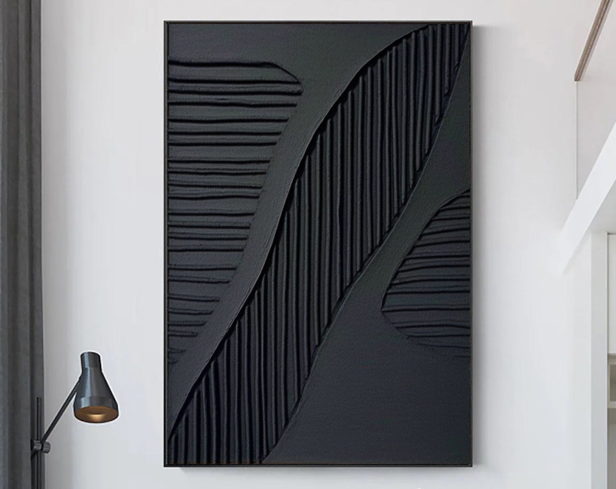 Black Minimalist Painting #BM 022