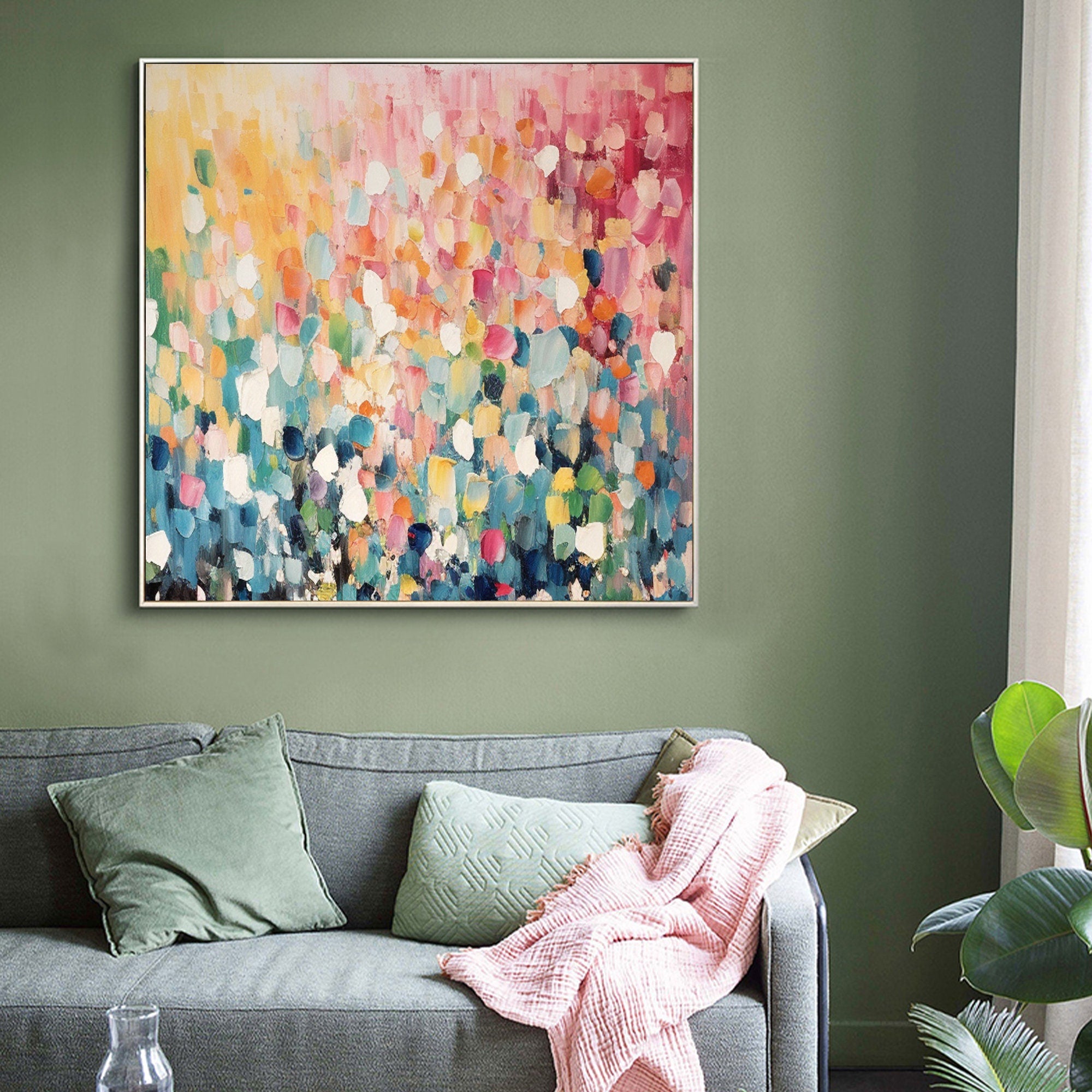 Bright and Colorful Abstract Art for Contemporary Interiors #CAP 021