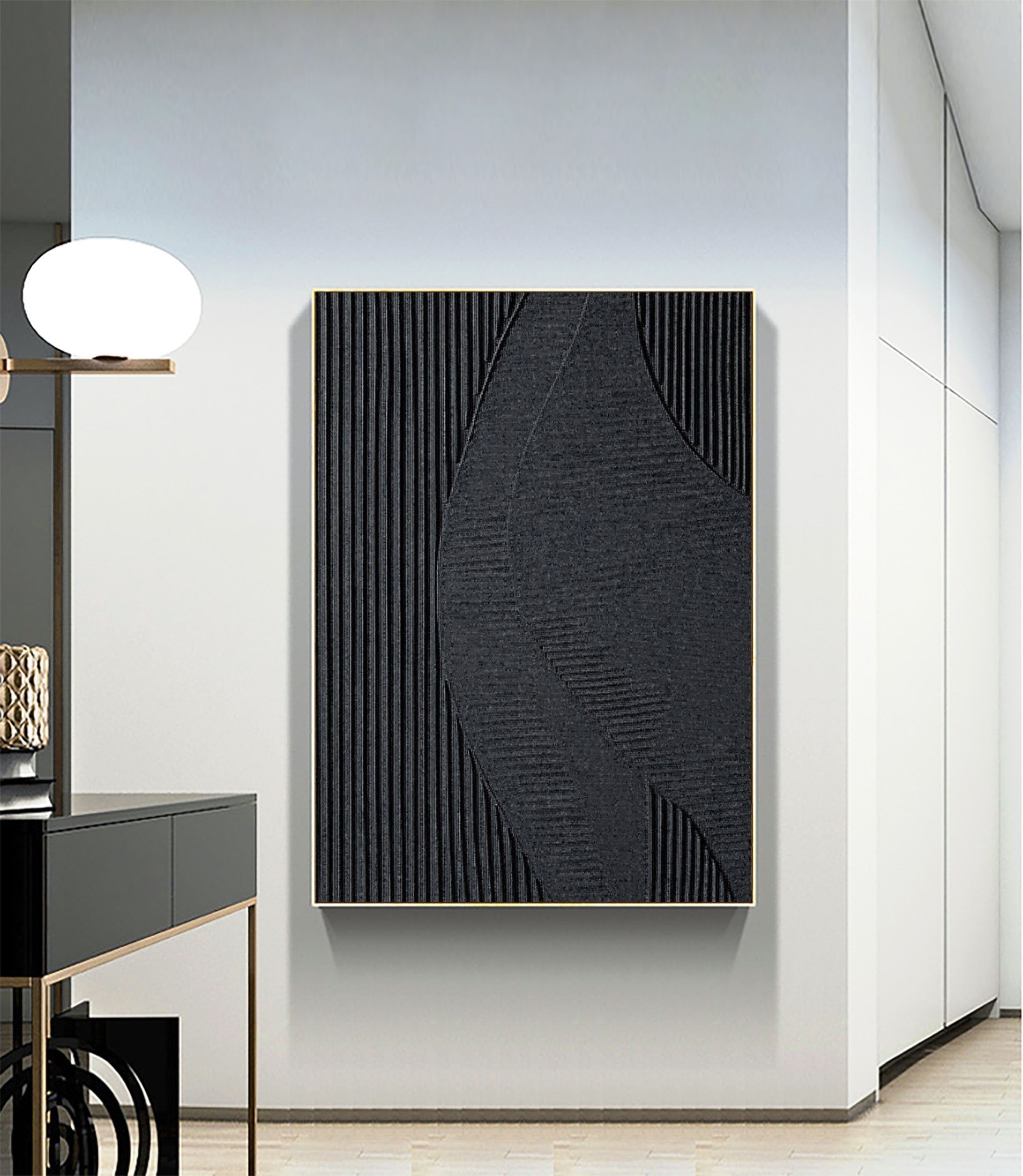 Black Minimalist Painting #BM 023