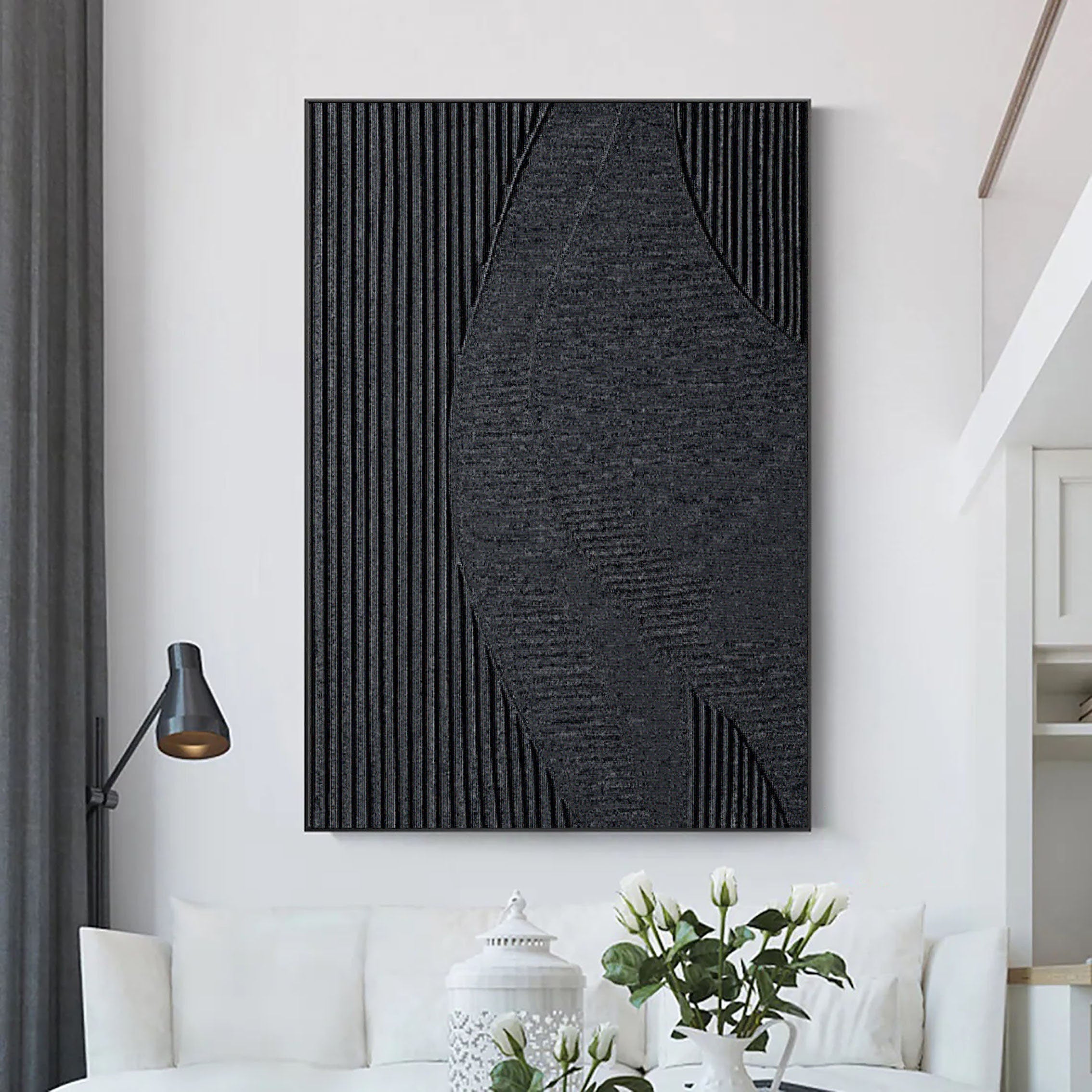 Black Minimalist Painting #BM 023