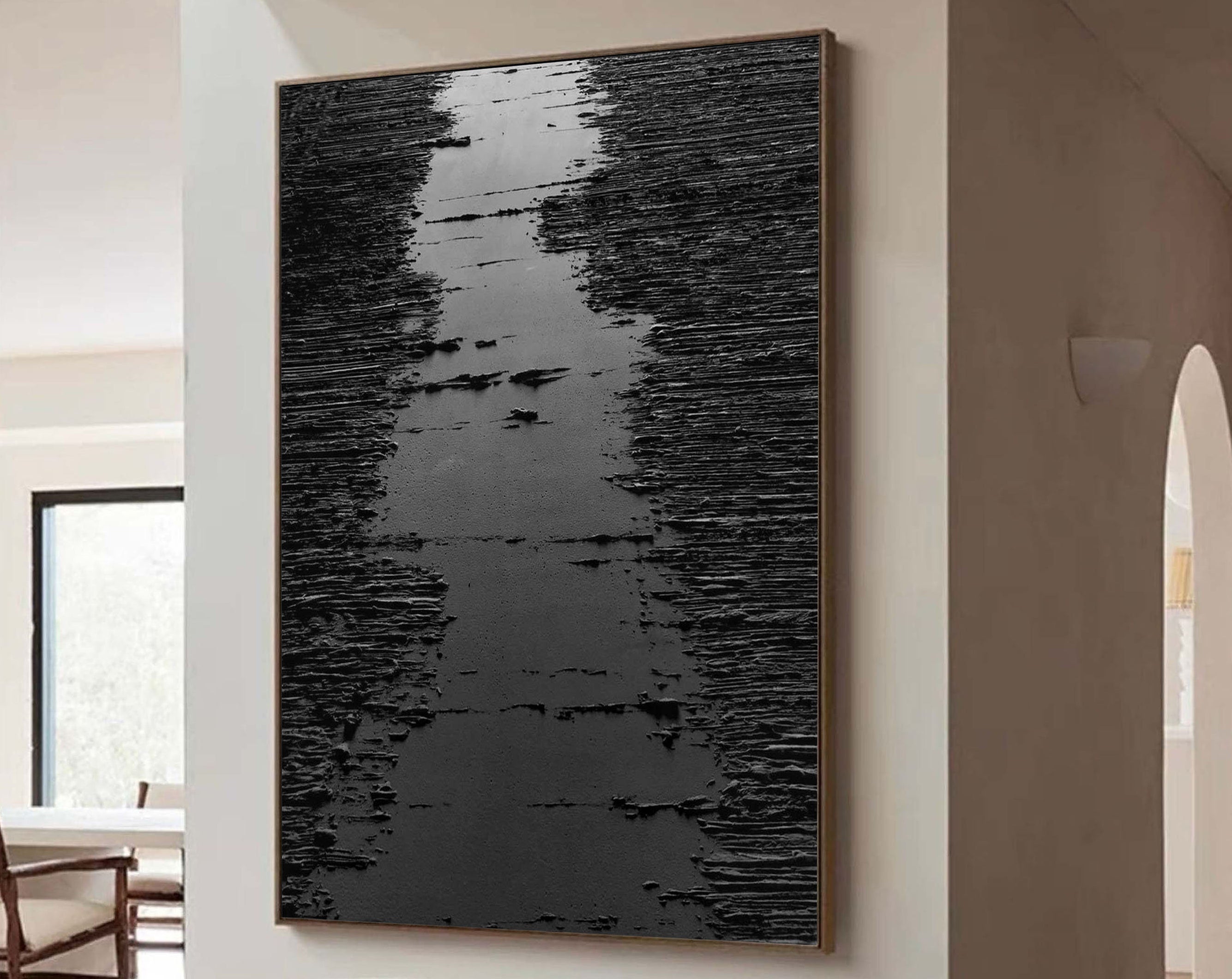 Black Minimalist Painting #BM 026