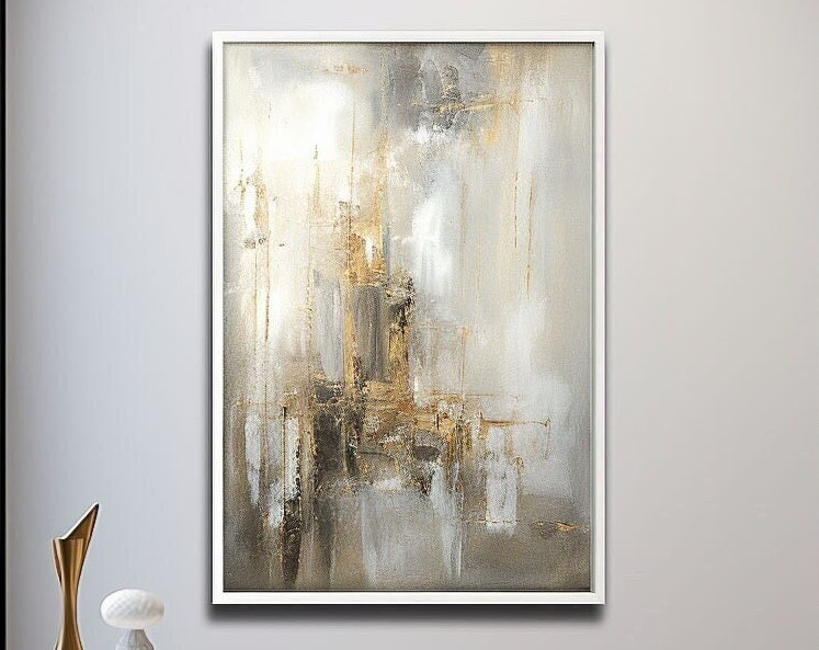 Beige & Brown Abstract Painting #BBA 052