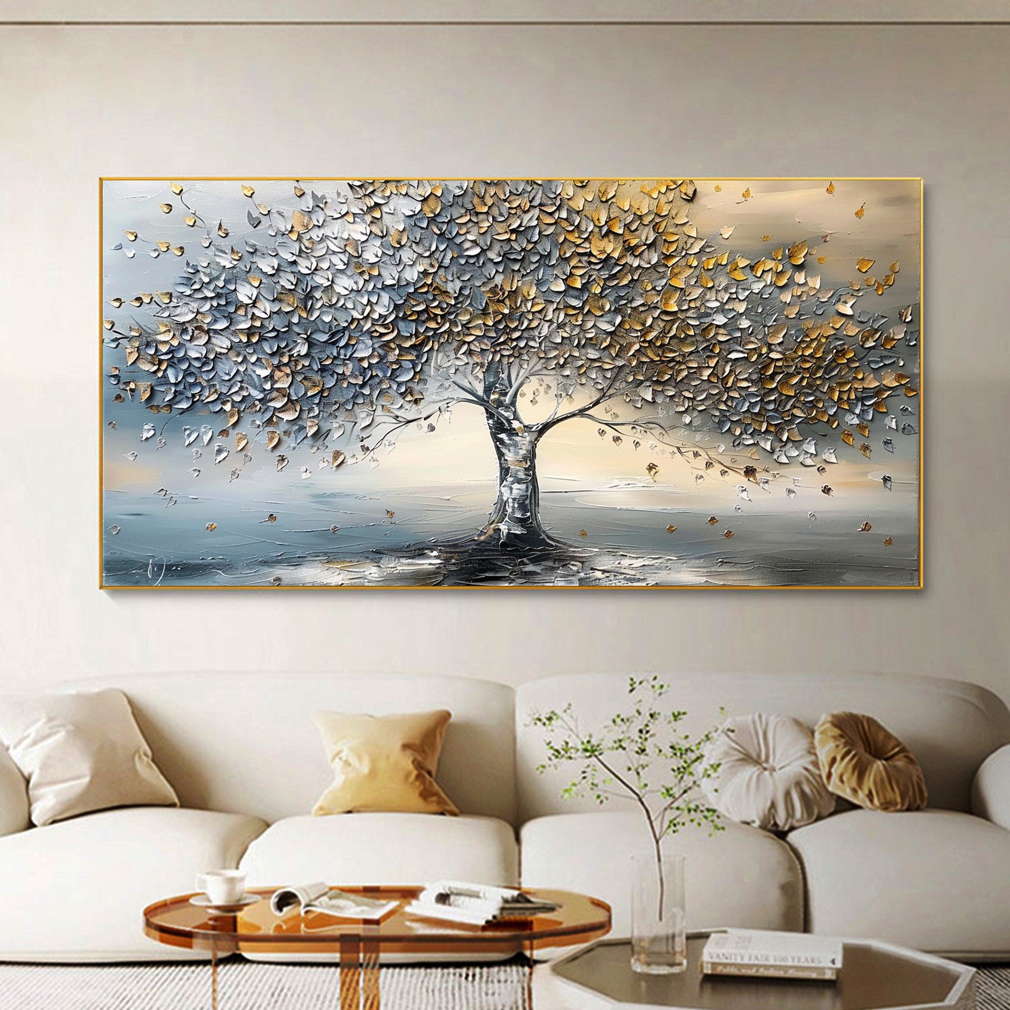 Colorful Tree Abstract Canvas Art for Modern Interiors #CAP 026