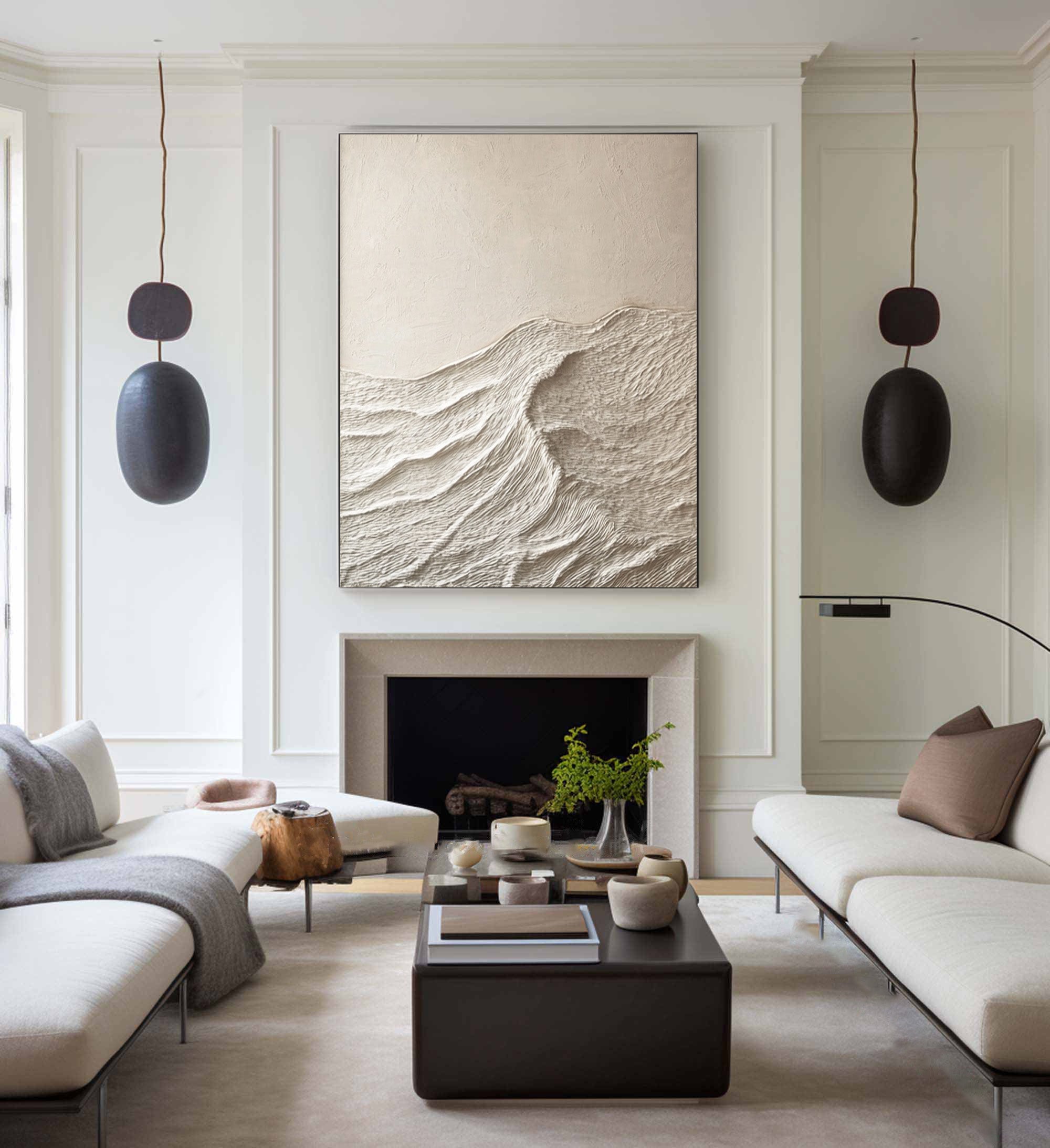 Minimalist Meets Nature Mountain Painting for Modern Homes #BBM 056