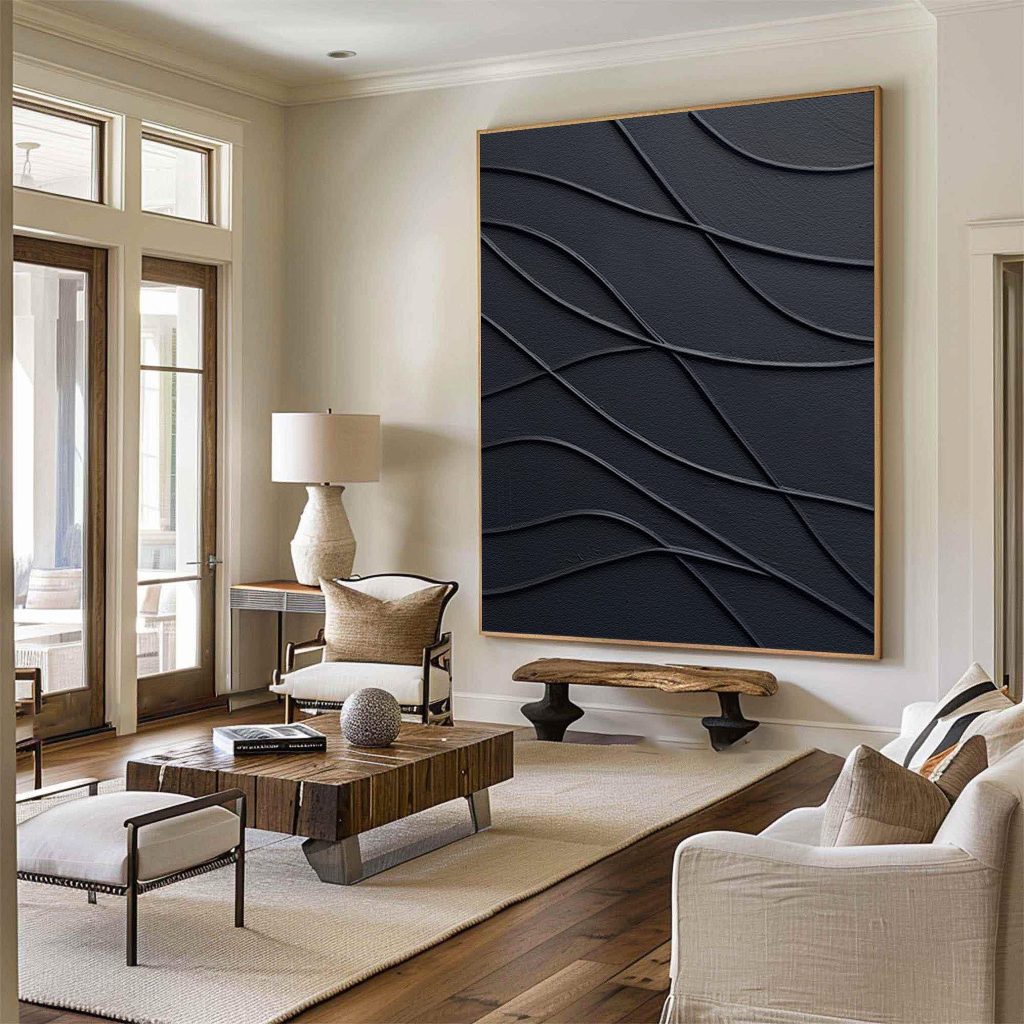 Minimalist Art: Bold Black Wall Art for Modern Spaces #BBA 105