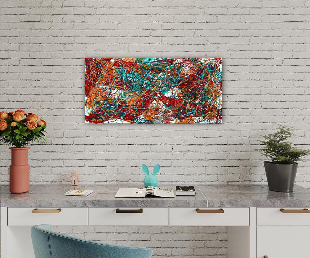 Colorful Abstract Art – Modern Oversized Wall Art #CWA 005