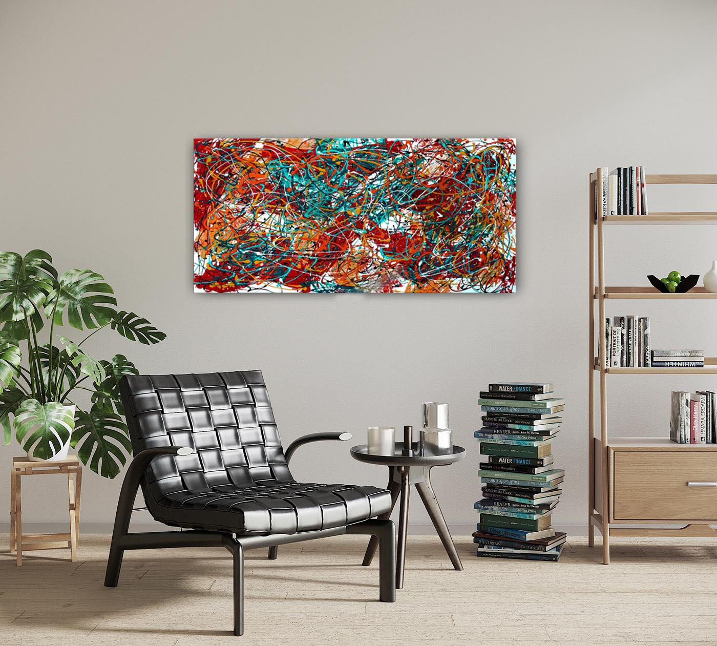 Colorful Abstract Art – Modern Oversized Wall Art #CWA 005