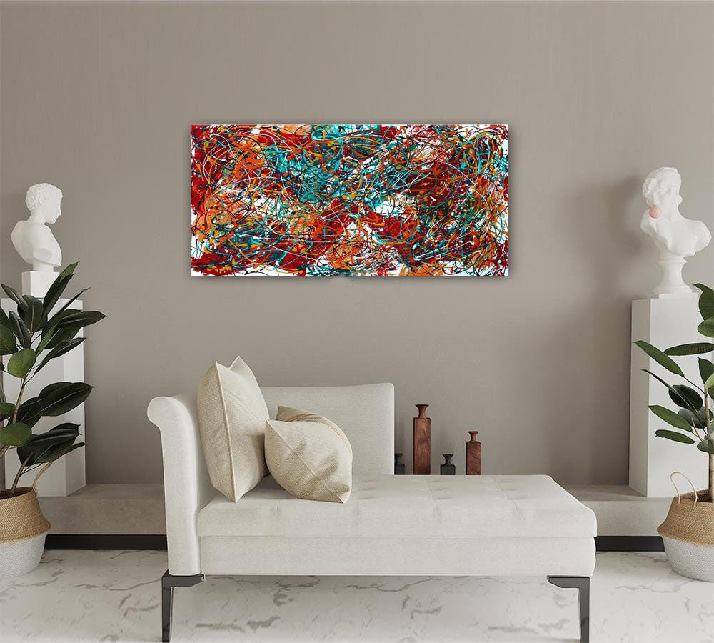 Colorful Abstract Art – Modern Oversized Wall Art #CWA 005