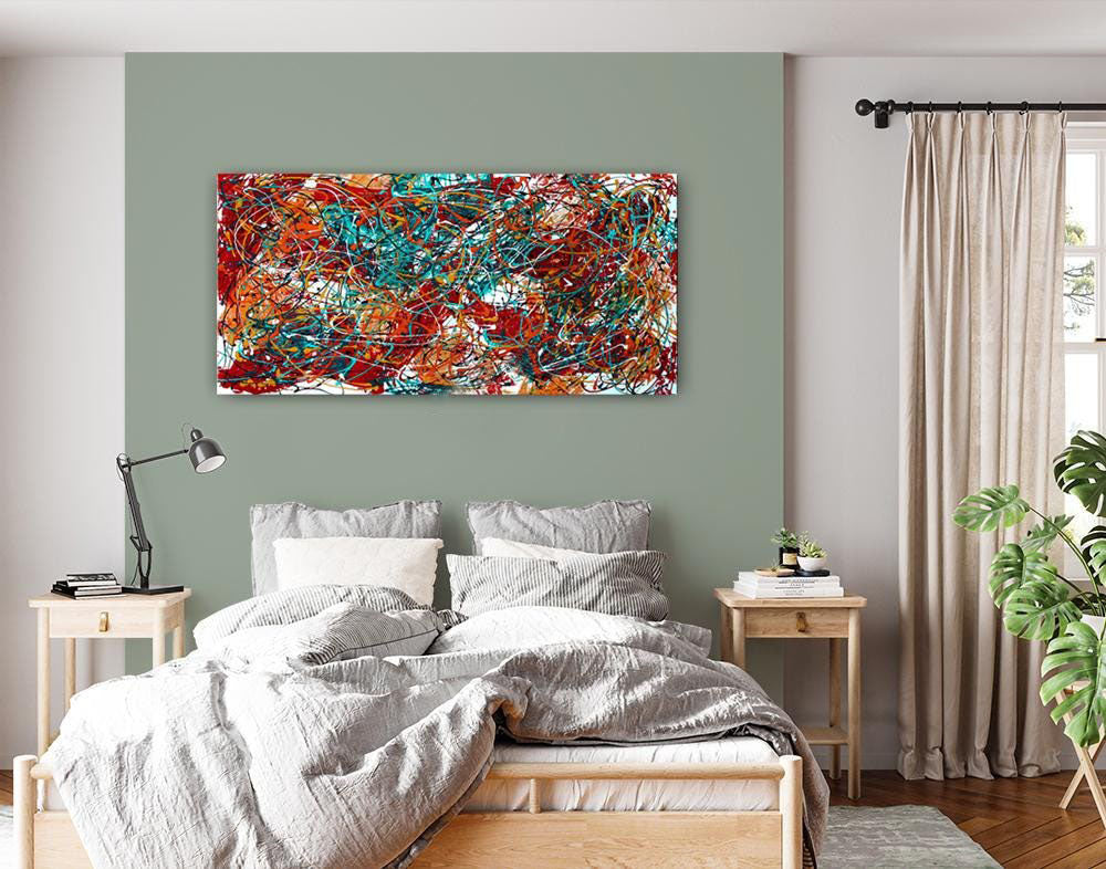 Colorful Abstract Art – Modern Oversized Wall Art #CWA 005