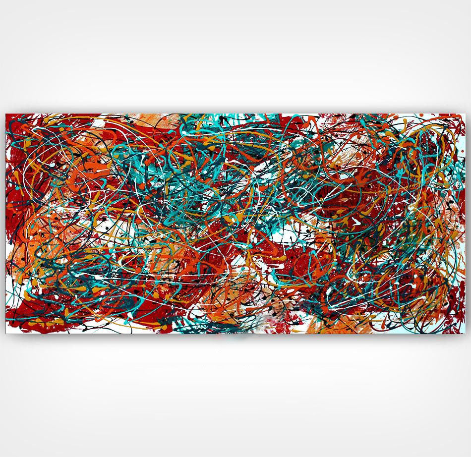 Colorful Abstract Art – Modern Oversized Wall Art #CWA 005