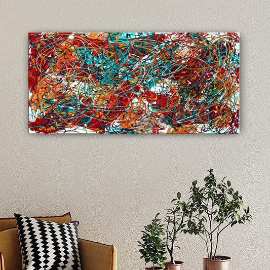 Colorful Abstract Art – Modern Oversized Wall Art #CWA 005