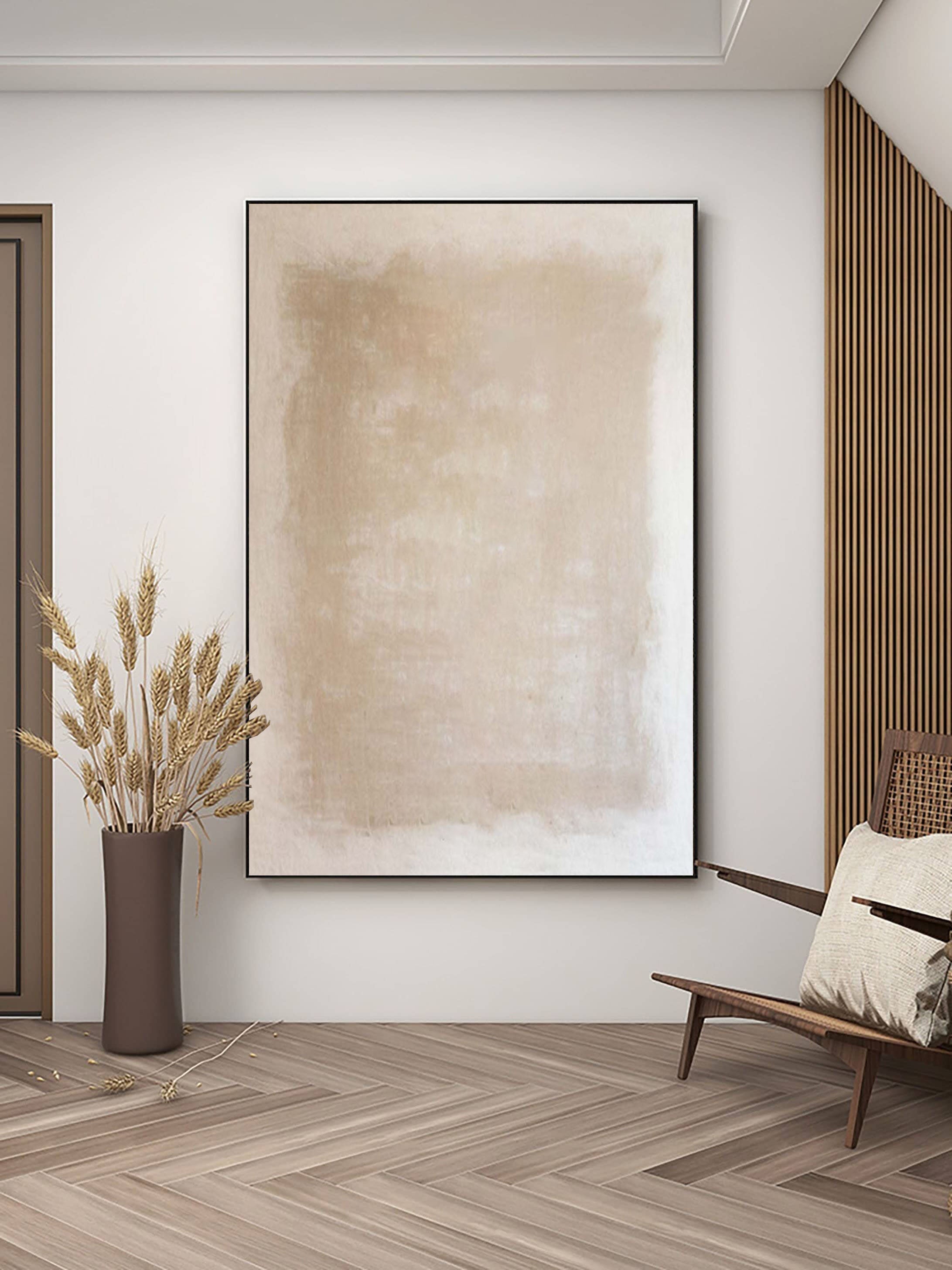 Beige & Brown Abstract Painting #BBA 060