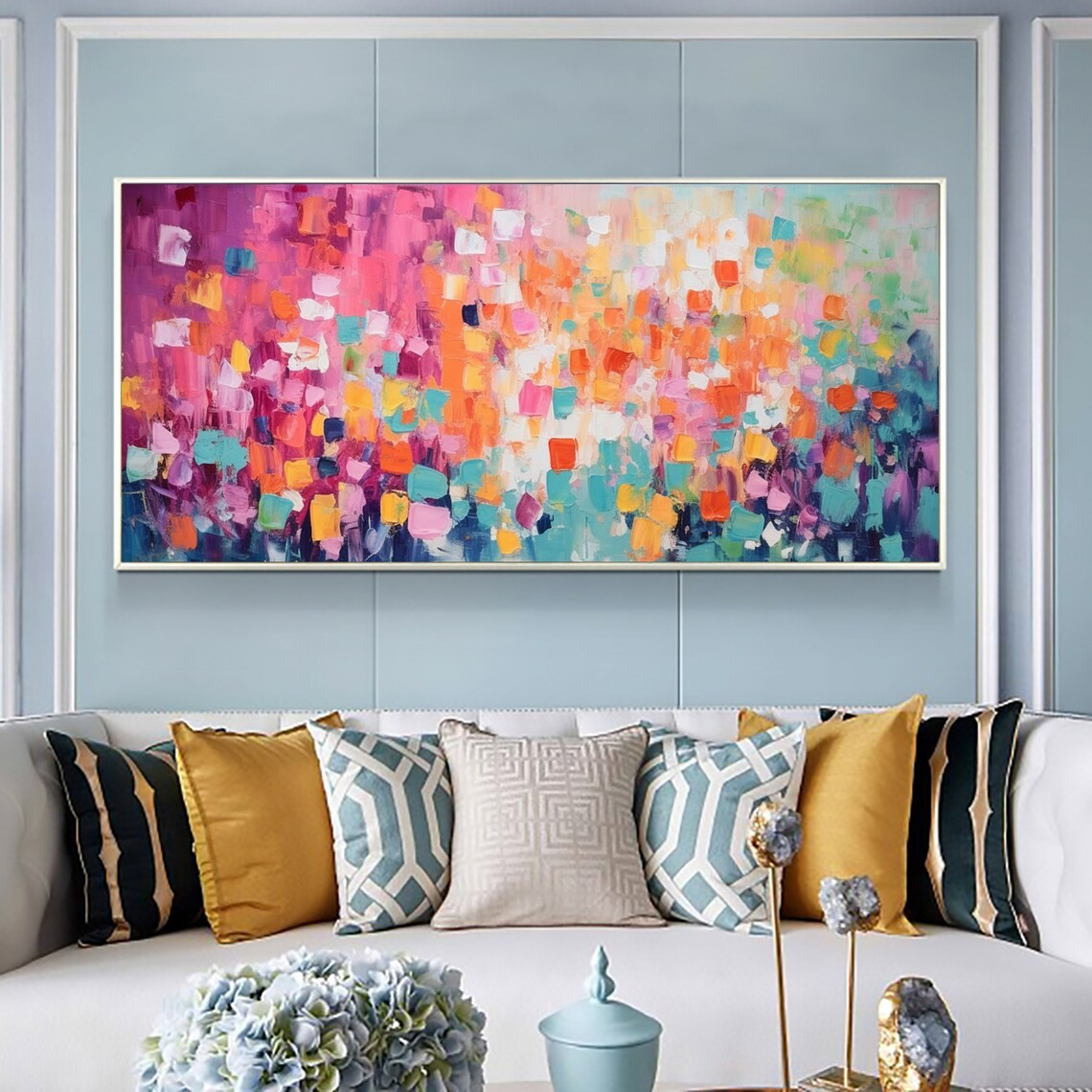 Vibrant Multicolor Abstract Painting  #BGA 044