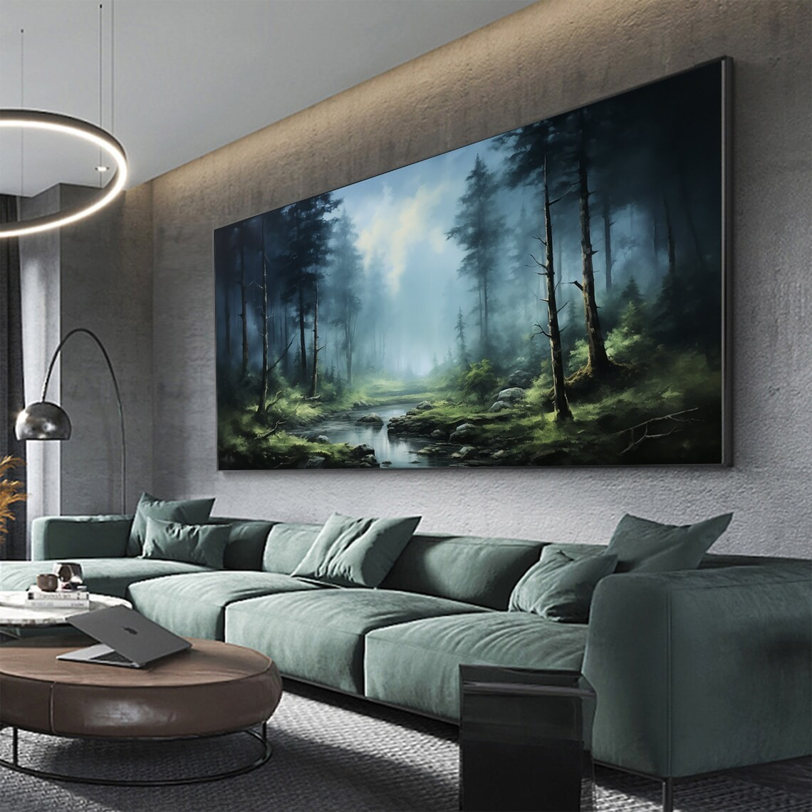 Mystical Forest Landscape Wall Art #BGA 049