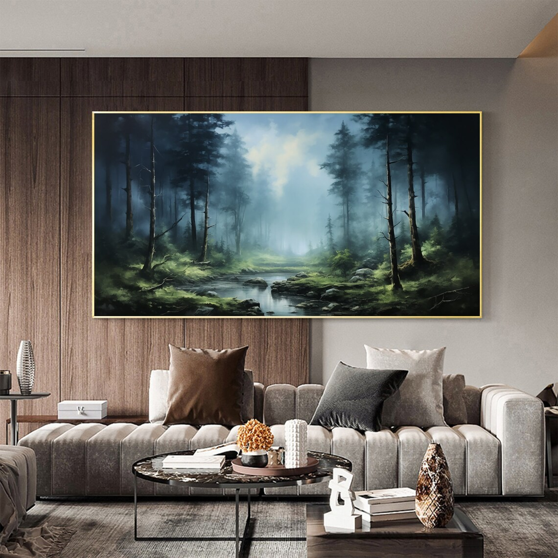 Mystical Forest Landscape Wall Art #BGA 049