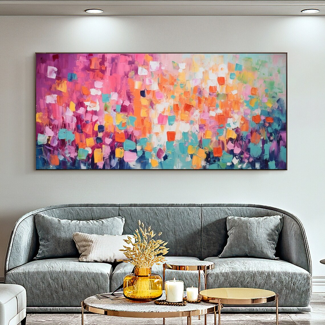 Vibrant Multicolor Abstract Painting  #BGA 044