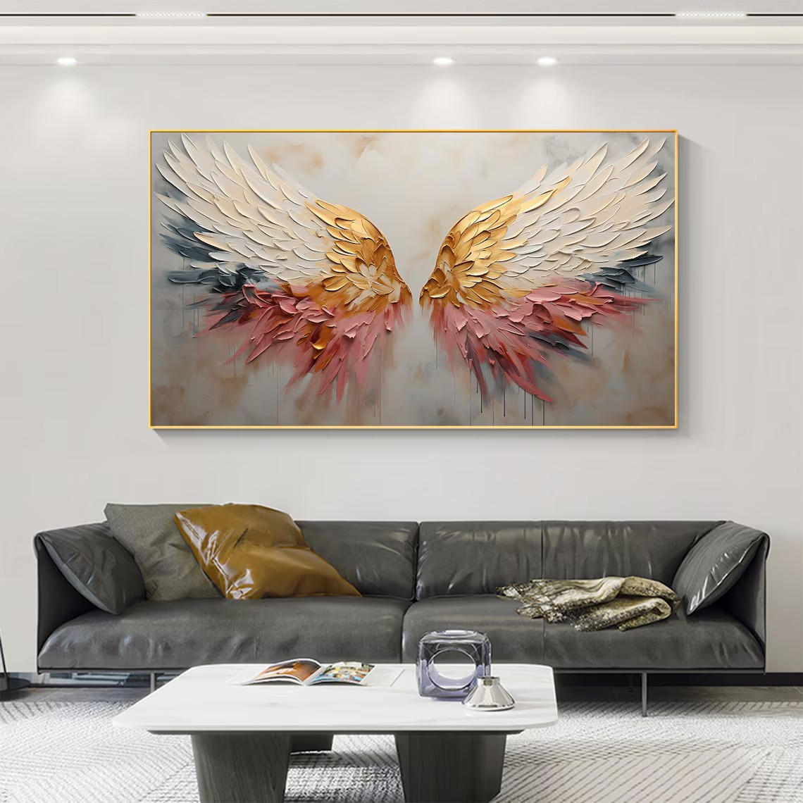 Gradient Angel Wings Abstract Wall Art #BGA 043