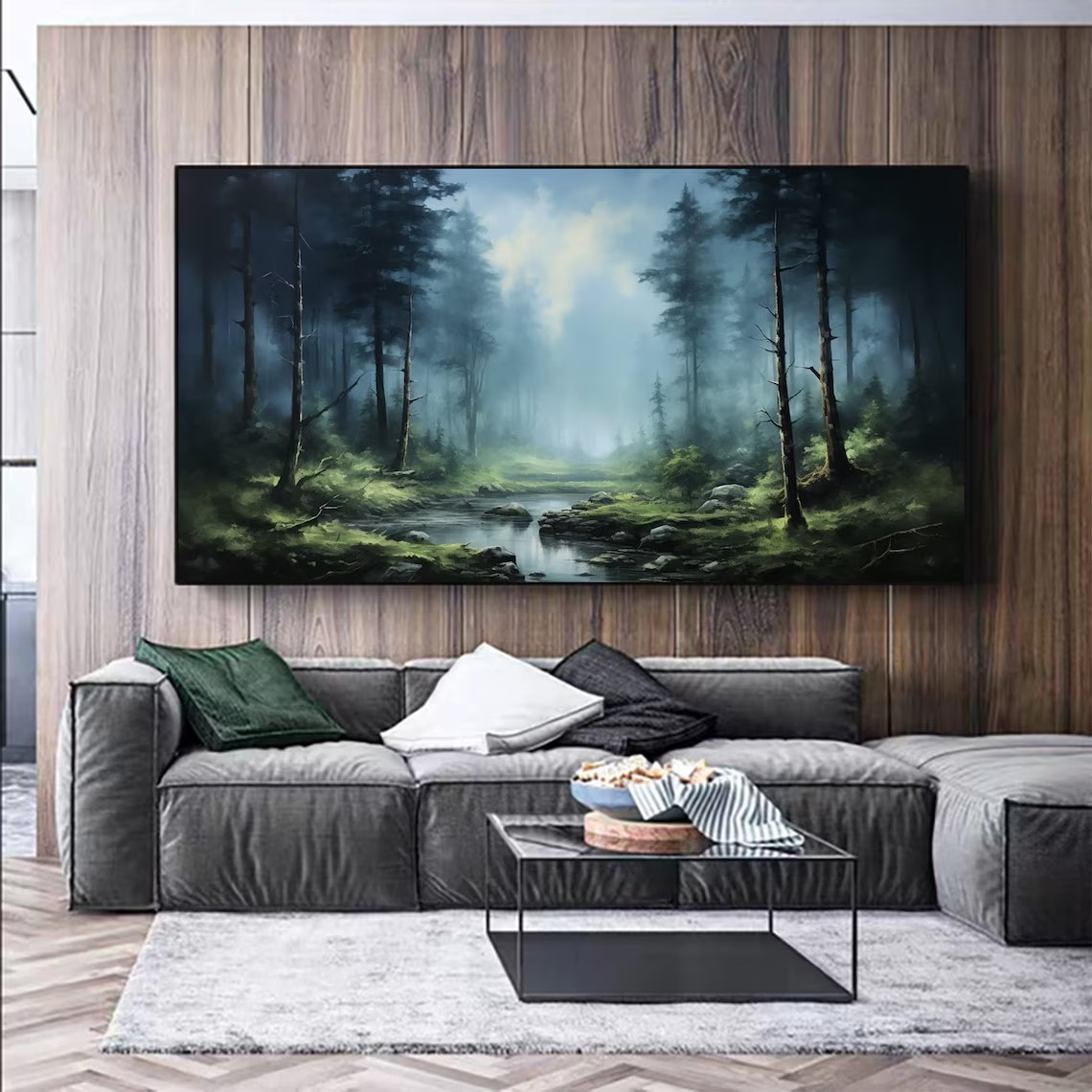 Mystical Forest Landscape Wall Art #BGA 049