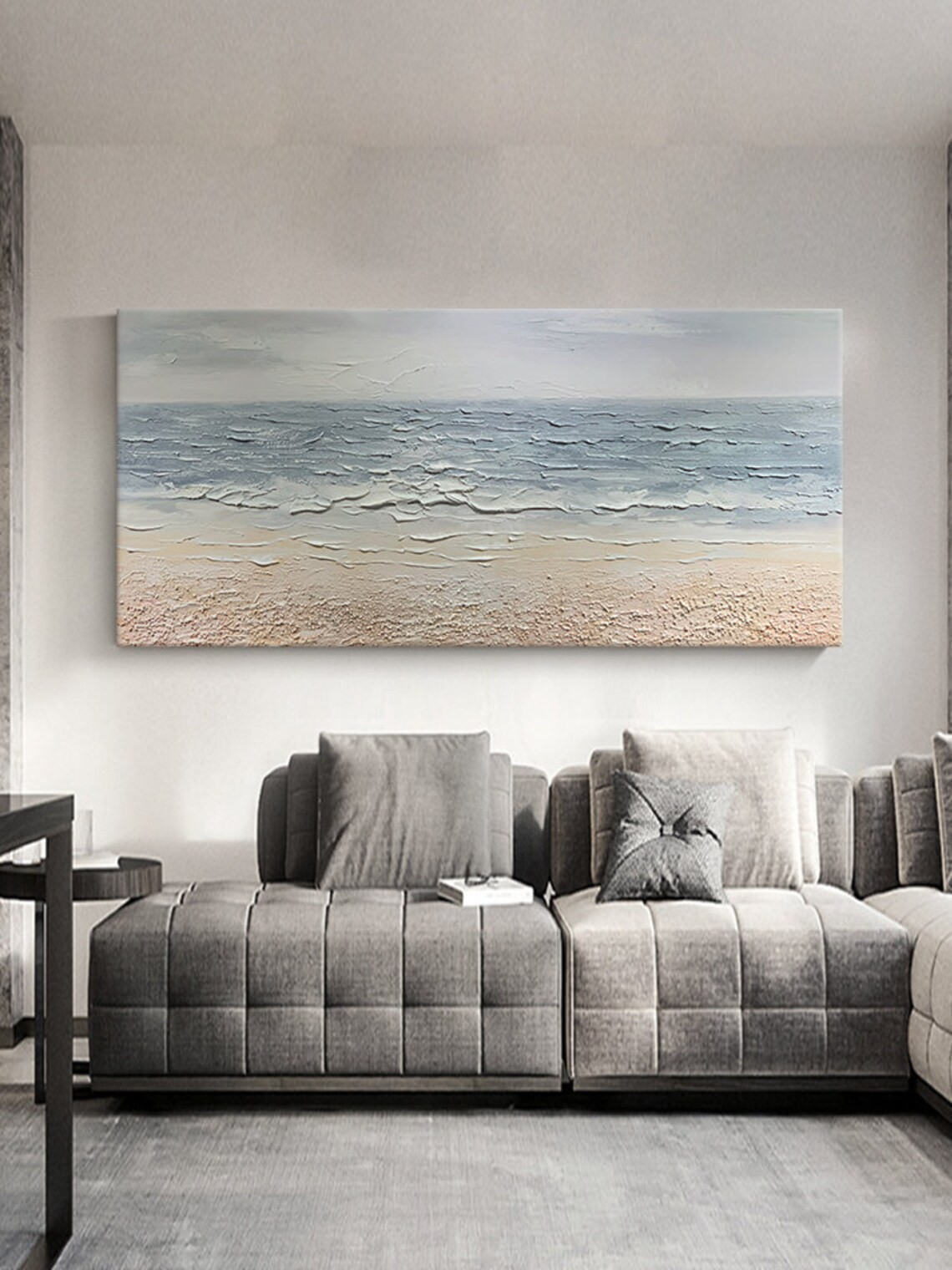 Serene Coastal Wall Art with Textured Details  #BGA 046