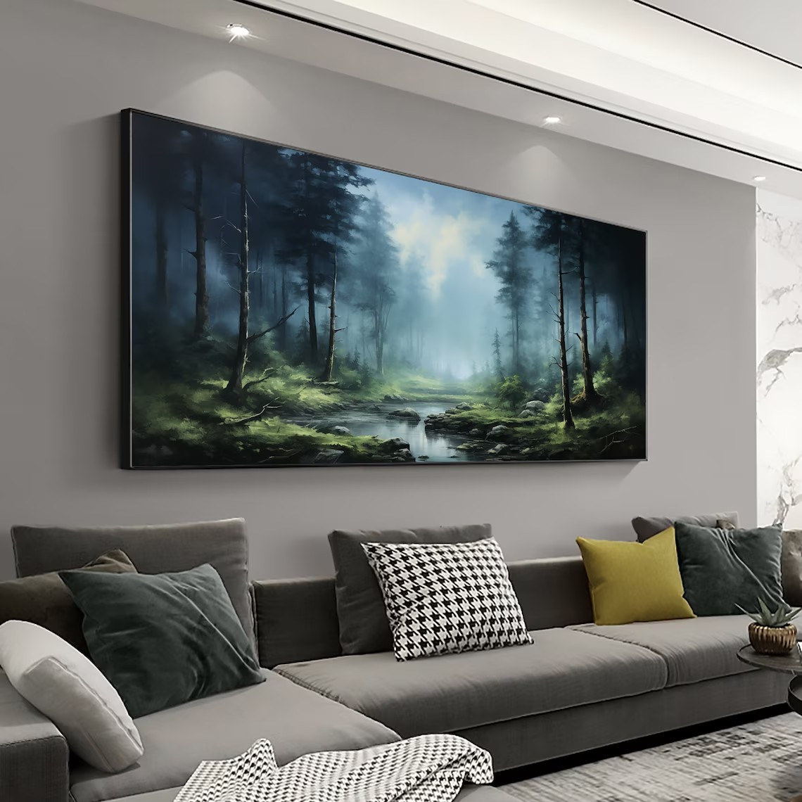 Mystical Forest Landscape Wall Art #BGA 049