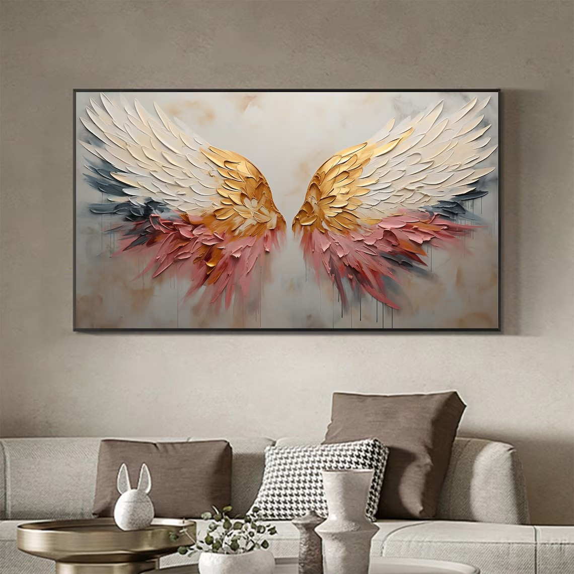 Gradient Angel Wings Abstract Wall Art #BGA 043