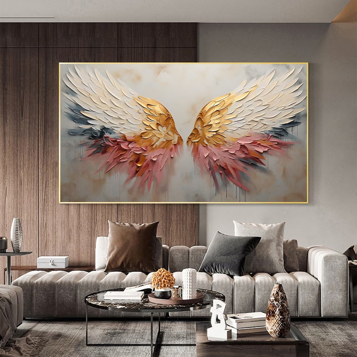 Gradient Angel Wings Abstract Wall Art #BGA 043