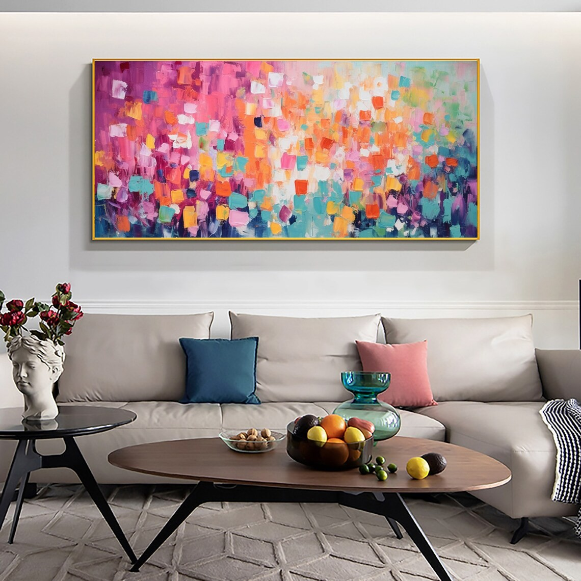 Vibrant Multicolor Abstract Painting  #BGA 044