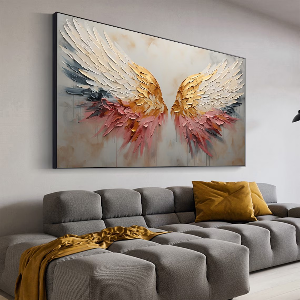 Gradient Angel Wings Abstract Wall Art #BGA 043