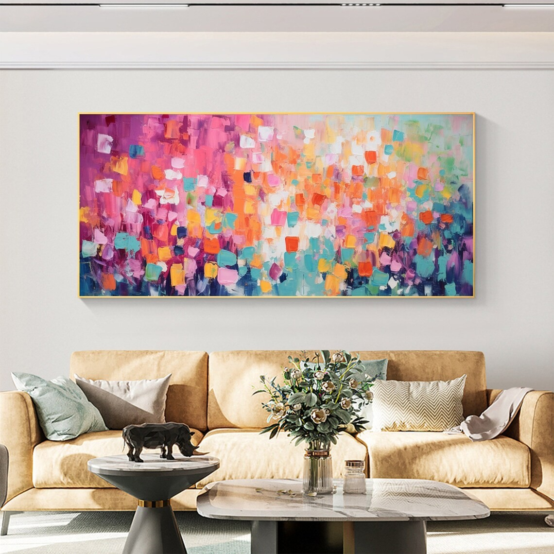 Vibrant Multicolor Abstract Painting  #BGA 044