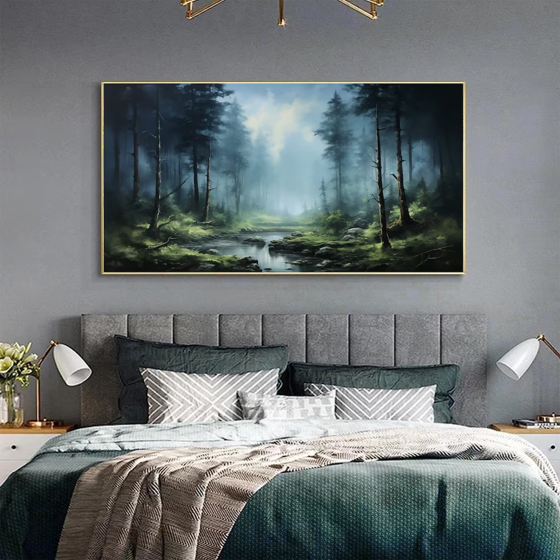 Mystical Forest Landscape Wall Art #BGA 049